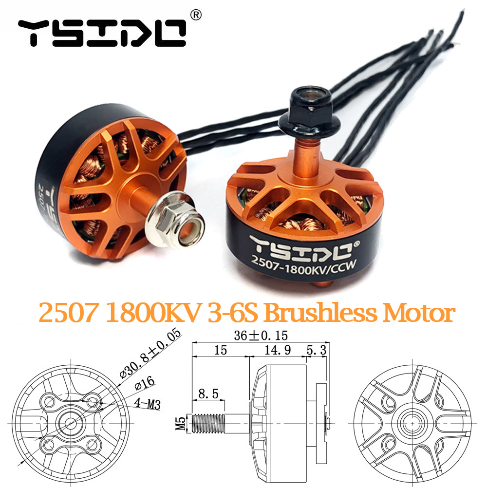Drone Reaper Rc - YSIDO 2507 1800KV 3-6S Brushless Motor