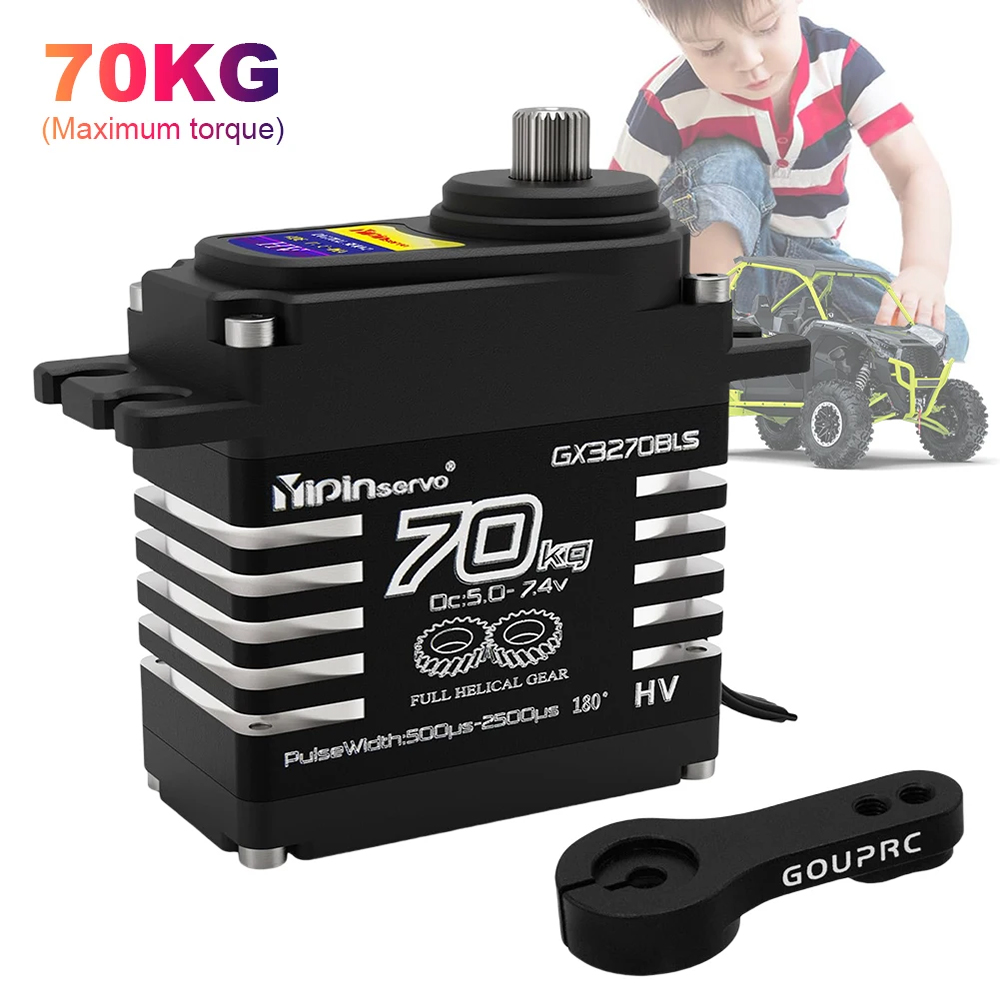 1/2PCS 70KG Large Torque Brush - огляд і ціна Rc Car Servo