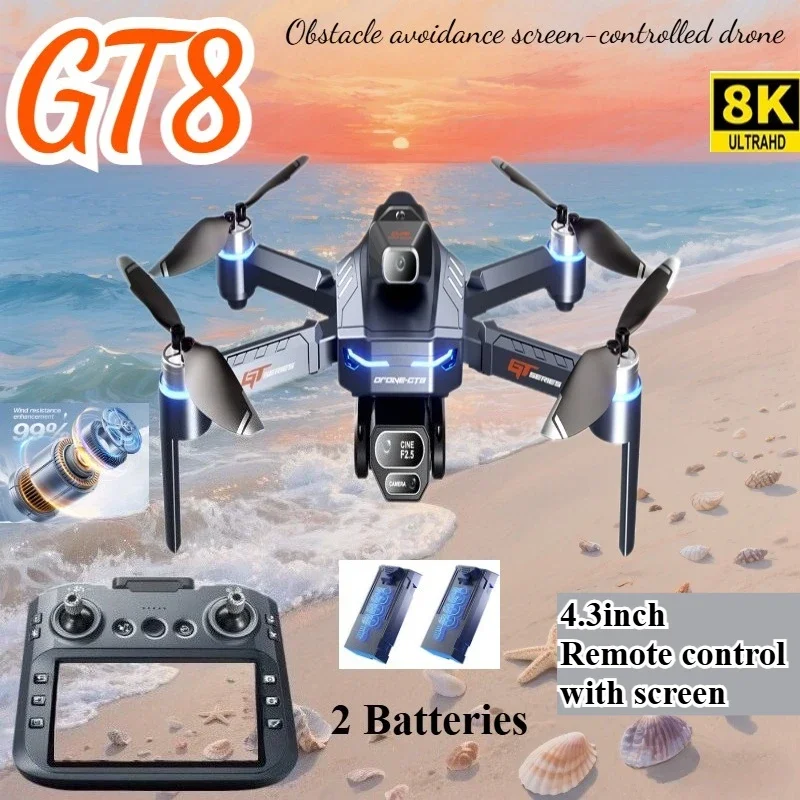 Drone 4K HD GT8 Camera Obstacl - огляд і ціна Drone Top Rc