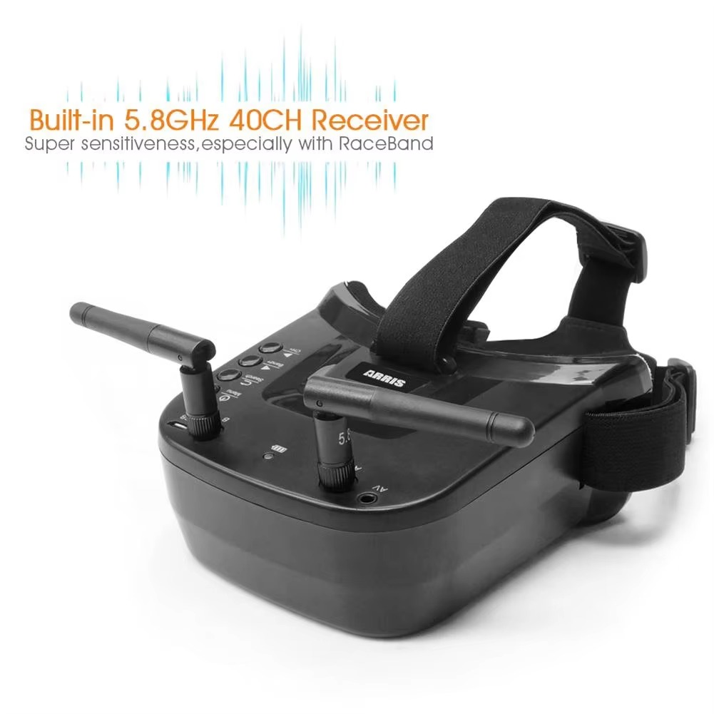 DroMa5.8G FPV Goggles 40CH 3 I - огляд і ціна Fpv Goggles Headset
