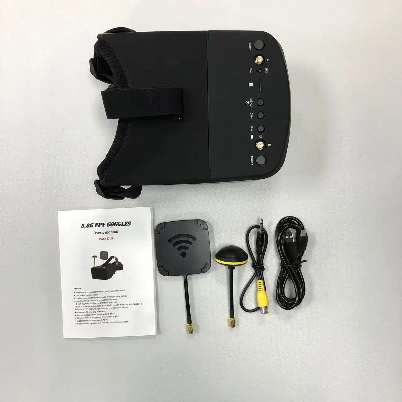 SmCp5.8G 40CH FPV Goggles 5Inc - огляд і ціна Fpv Goggles Headset