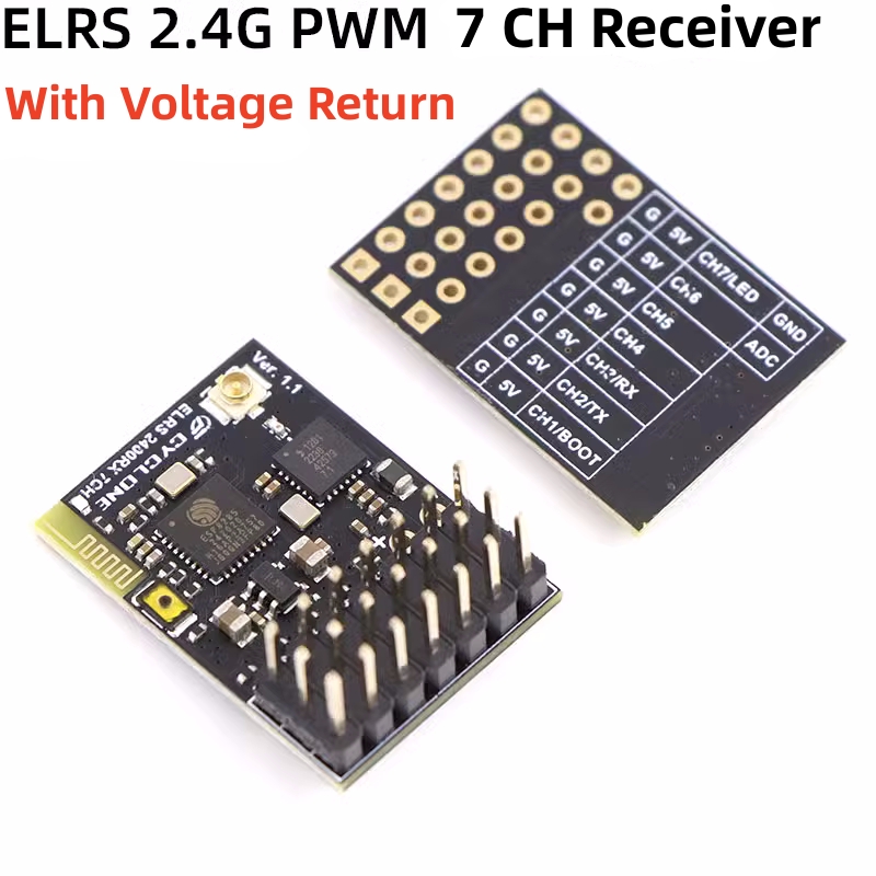 ELRS 2.4G PWM 7CH 6CH CRSF Rec - огляд і ціна Drone Rc Boat