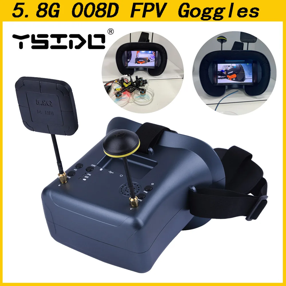 5.8G 40CH 4.3 Inch 800*480 Vid - огляд і ціна Fpv Goggles Headset