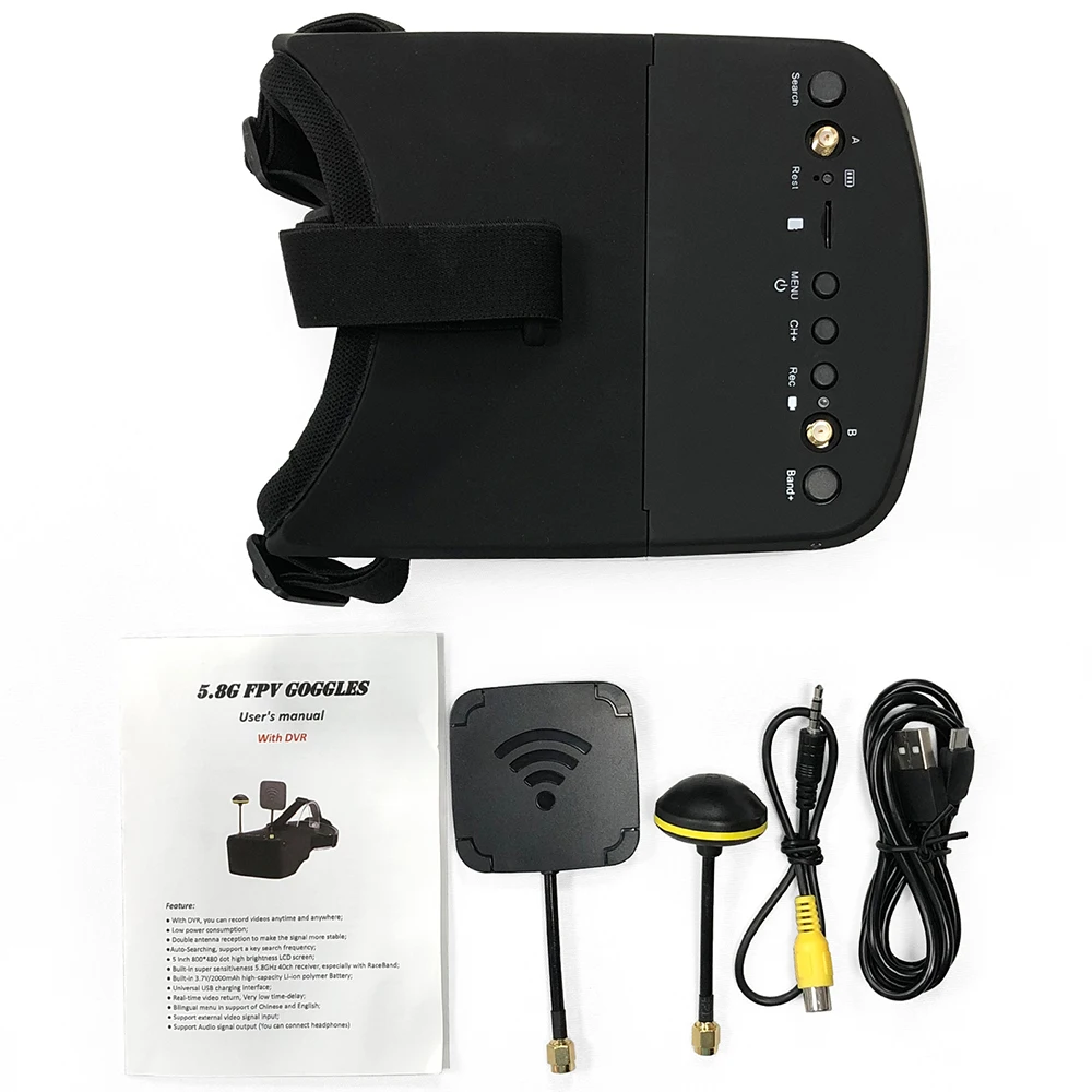 UniFly 9IMOD LS-800D 5.8G 40CH - огляд і ціна Fpv Goggles Headset